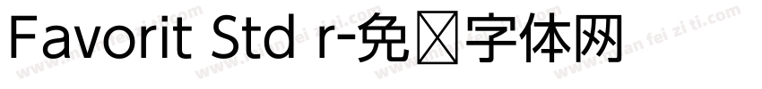 Favorit Std r字体转换